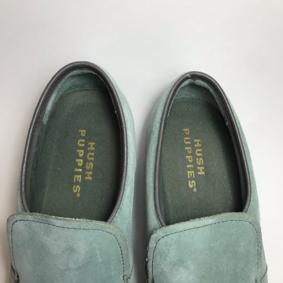 Hush Puppies Loafer in Light Blue Suede- Size 8M - Picture 4 of 9